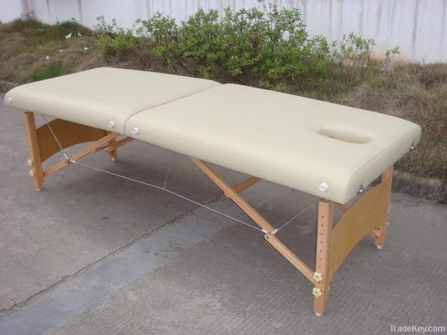 wooden massage table