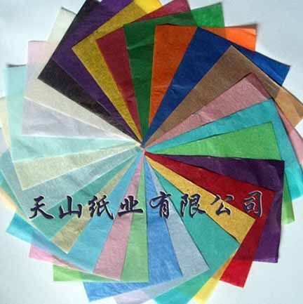 Printed color  tissue paper