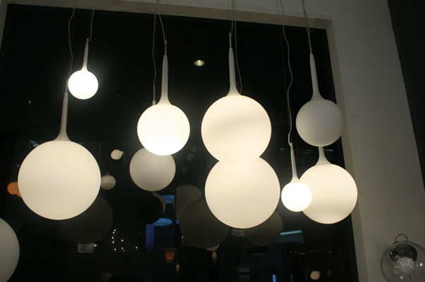 Modern pendant lamp, Artemide Castore suspension lamp/light