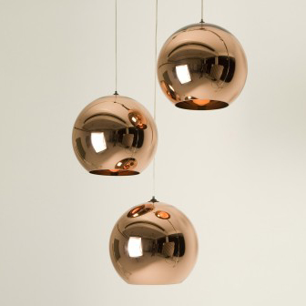 copper shade pendant lamp/light, mirror ball pendant lamp,