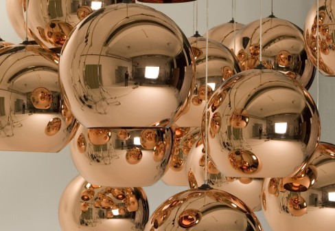 copper shade pendant lamp/light, mirror ball pendant lamp,