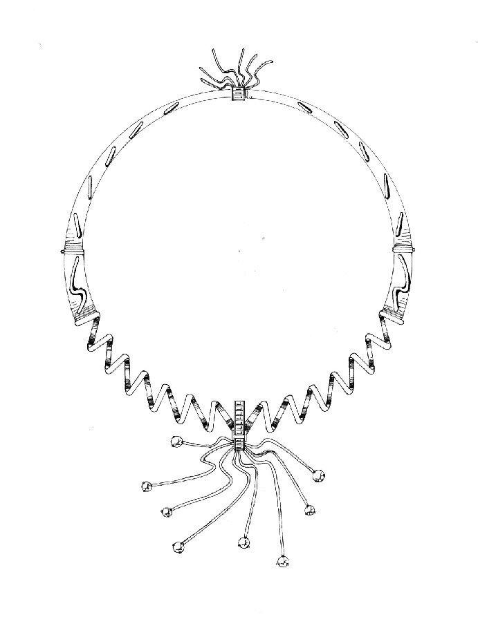 necklace set with ear-ring
