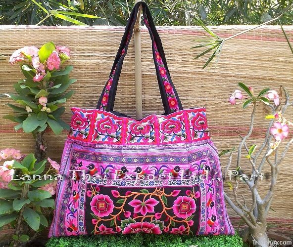 totes bag from embroidered fabric