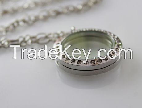 Glass Locket, Jewelry Shadow Box Pendants,