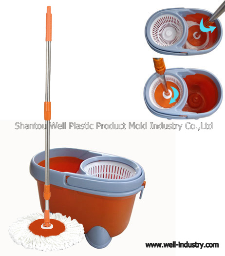 QQ Hand-Press Double Devices Rotating Mop