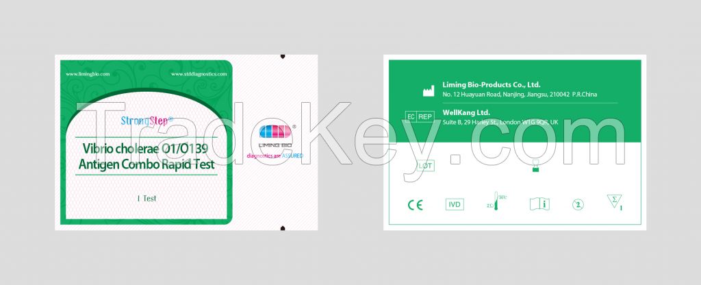 StrongStepÂ® Vibrio cholerae O1/O139 Antigen Combo Rapid Test