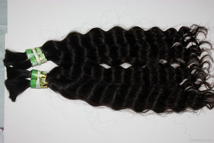 Human hair bulk extension