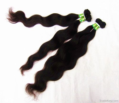 Original color Virgin remy human hair body wavy weft extension