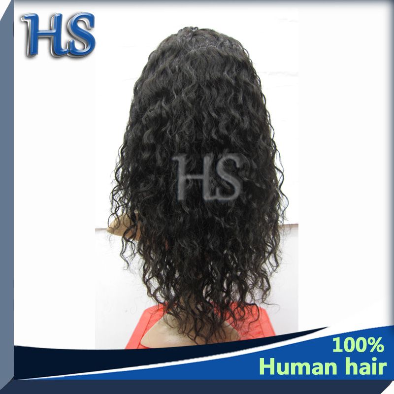 100% Brazilian hair Full Lace Wig Deep Wave