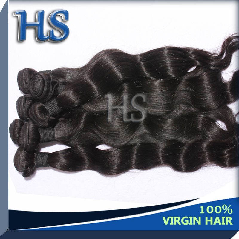 Human hair, Brizilian virgin hair weft