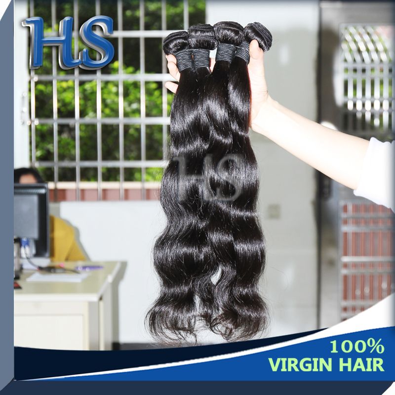 Brazilian virgin human hair body wave hair extension