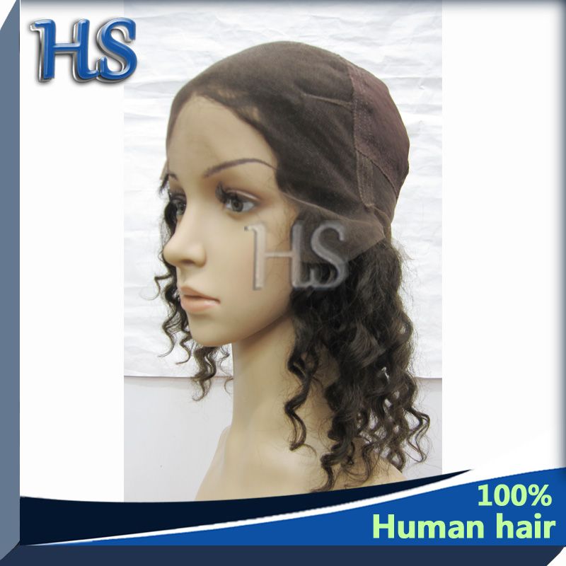 Human Hair Full Lace Wig Deep Wave