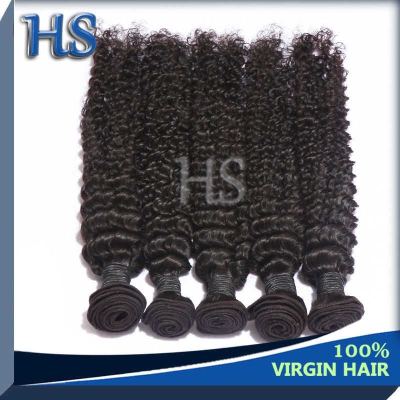 Wholesale price Brazilian virgin hair extension Deep wave