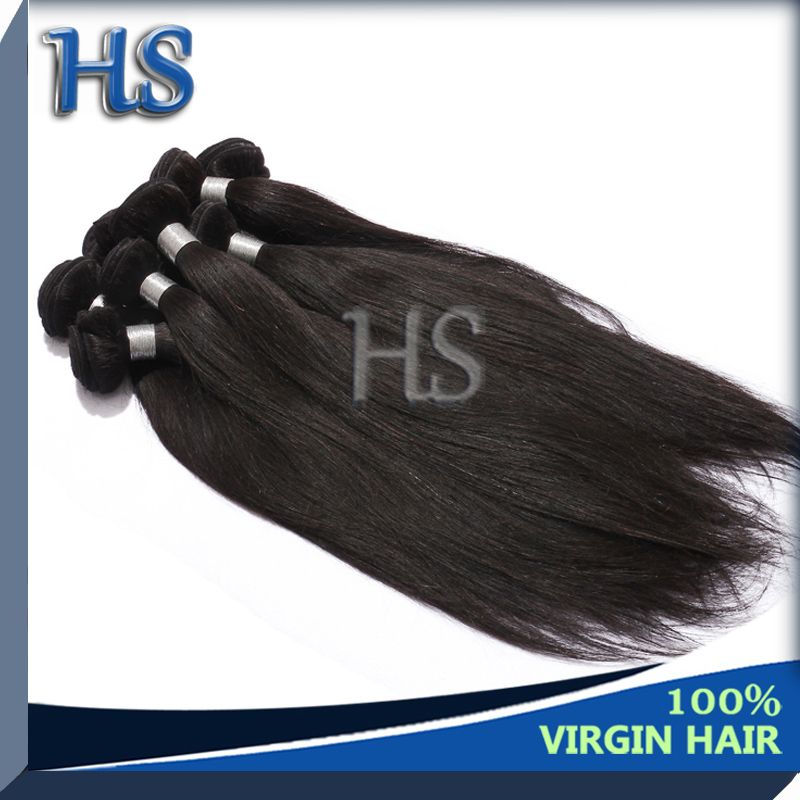 unprocessed virgin human hair Indian straight
