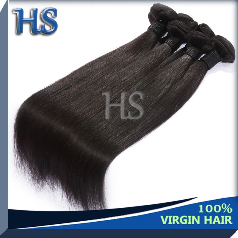 100% human hair weft straight hair