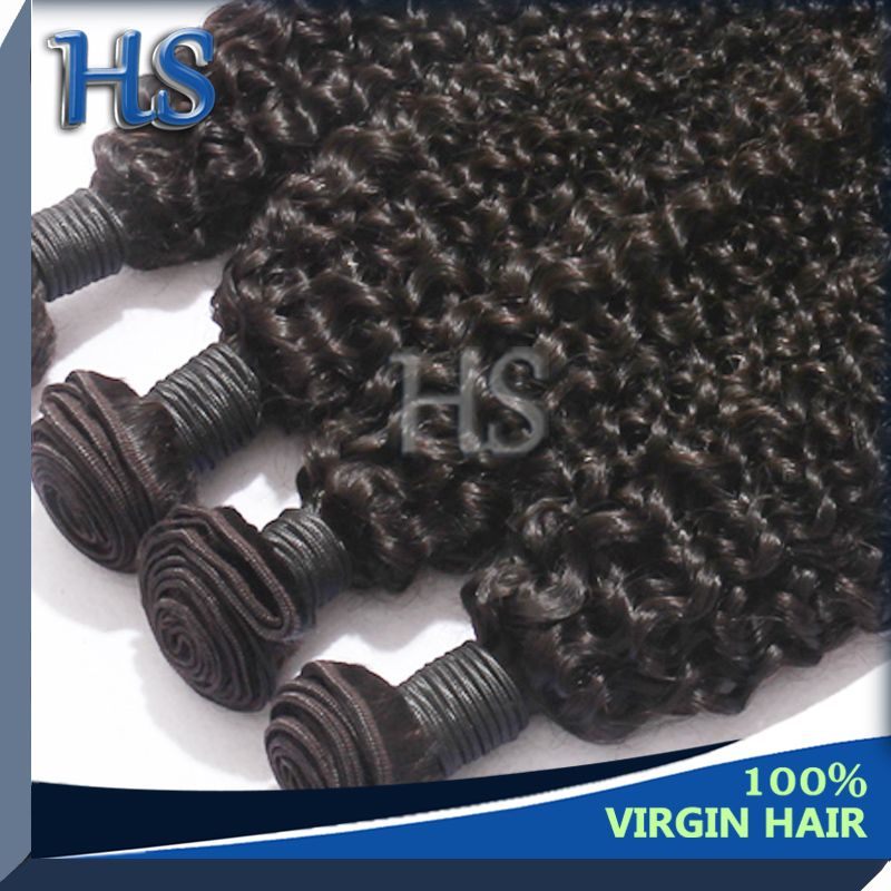 kinky curly Brailian virgin remy hair