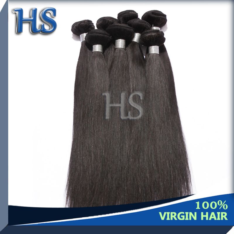 high quality indian straight virgin hair weft