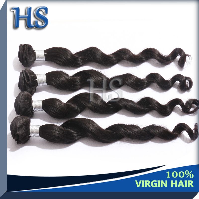 high quality indian loose wave remy hair weaving