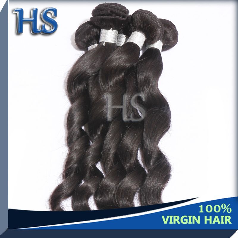 high quality indian loose wave remy hair weaving