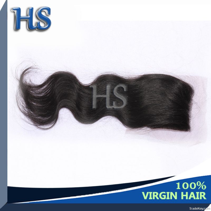 100%Malaysian virgin hair silk base closure