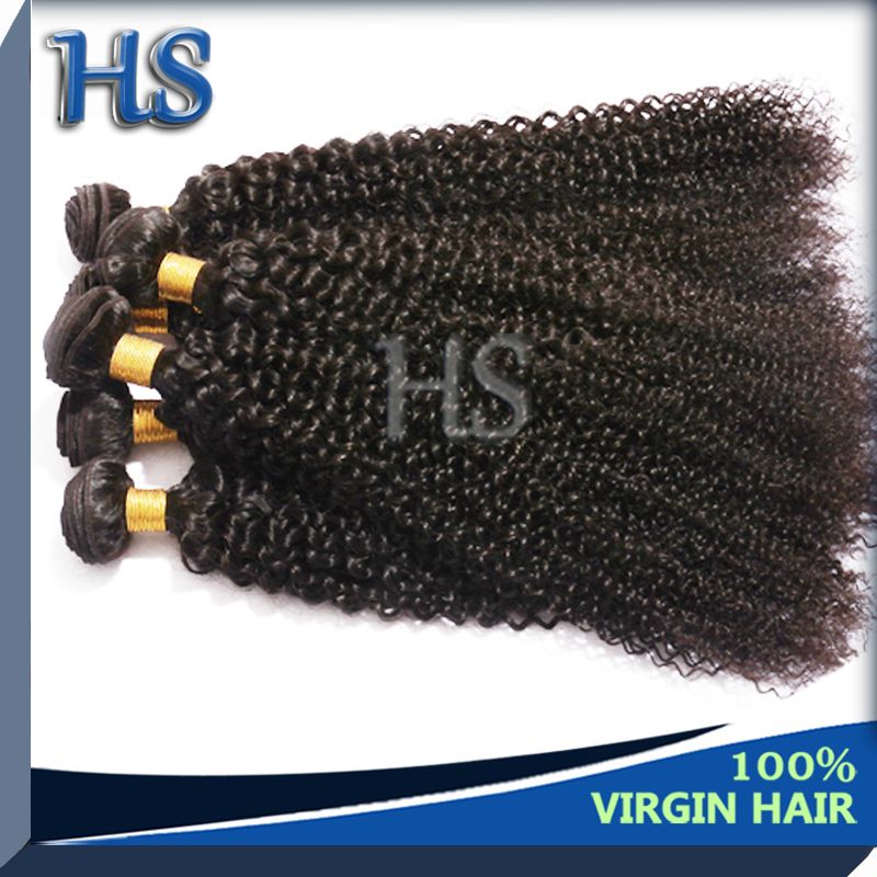 Kinky curly virgin hair Malaysian human hair