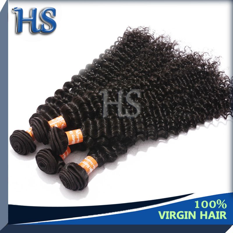 virgin hair peruvian deep curly hair weft