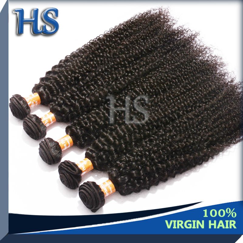 virgin hair peruvian kinky hair weft