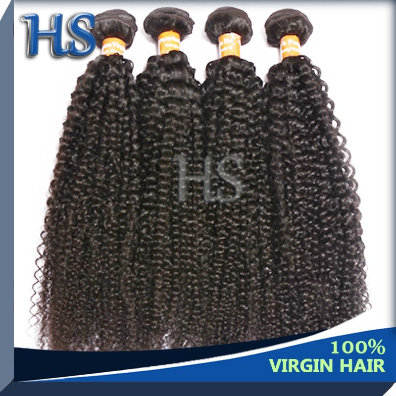 virgin hair peruvian kinky curly hair weft