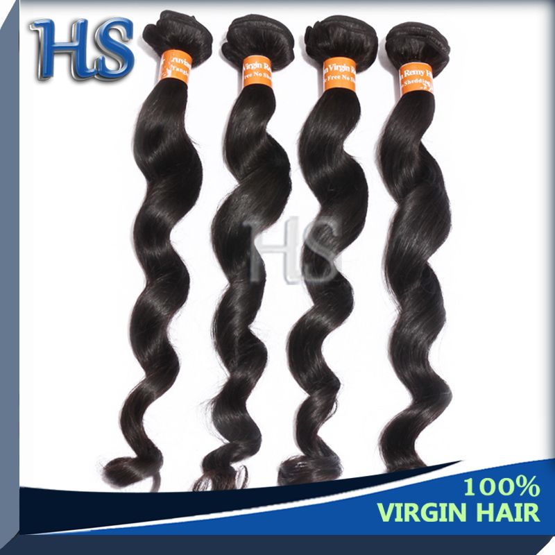 virgin hair peruvian loose hair weft