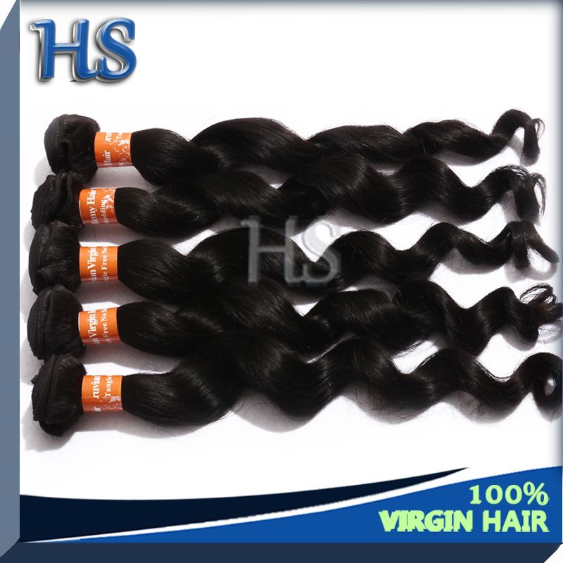 hair weaving peruvian hair virgin loose