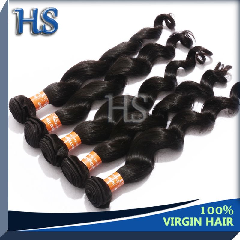 hair weft peruvian loose wave virgin human hair