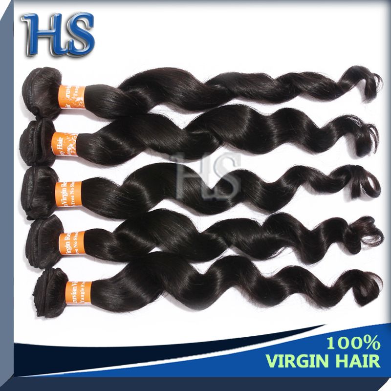 hair weft peruvian loose wave virgin human hair