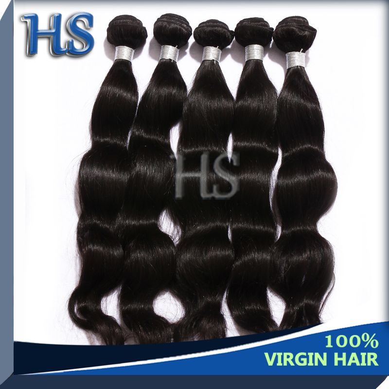natural color Indian virgin human remy hair body wave