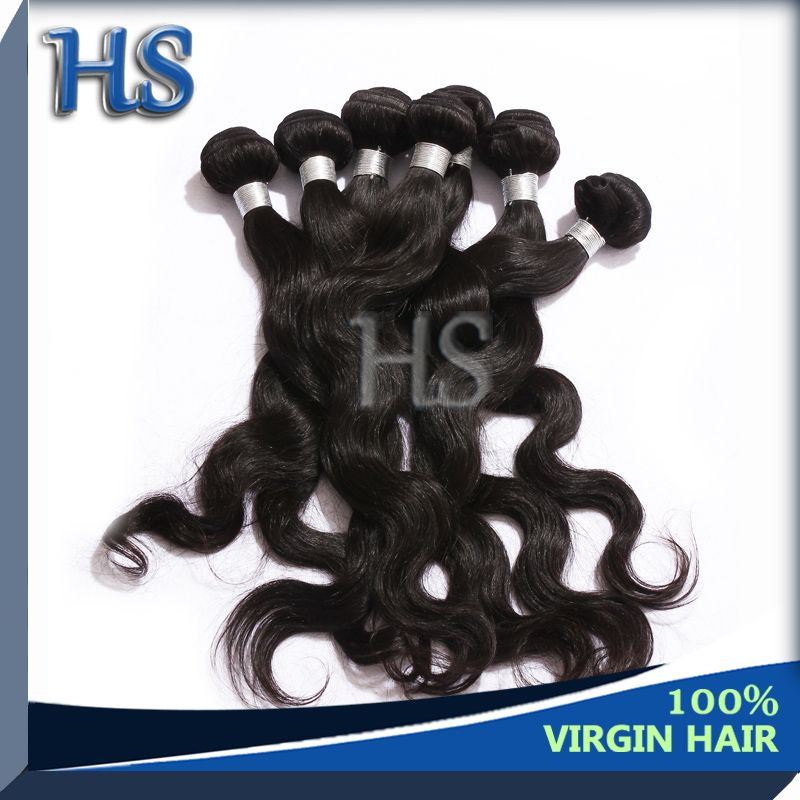 unprocessed Indian virgin hair body wave hair weft