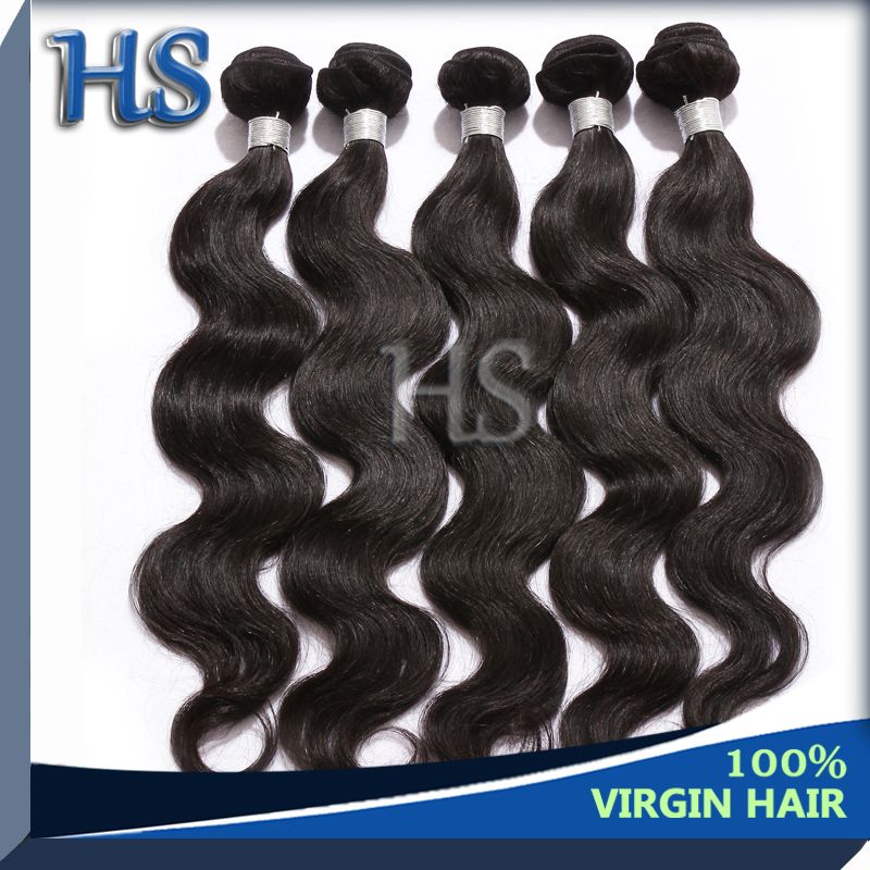 top selling Indian virgin hair body wave hair weft