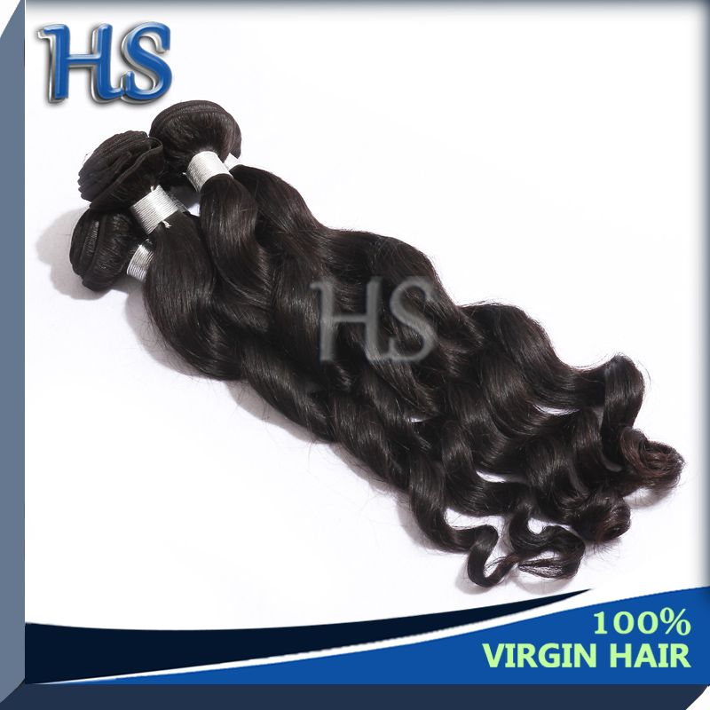 natural color Indian virgin hair loose wave