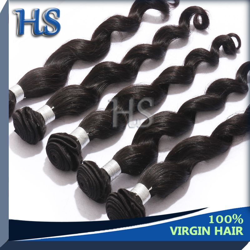 top selling Indian virgin hair loose wave hair weft