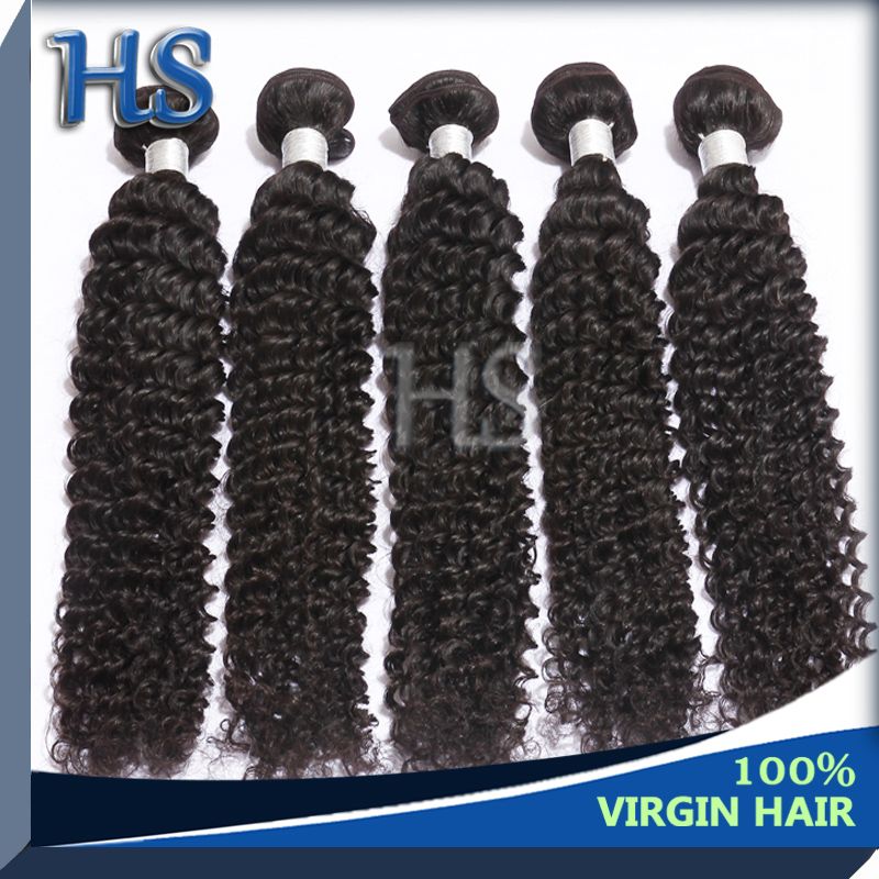 natural color Indian virgin hair deep curly hair weaving