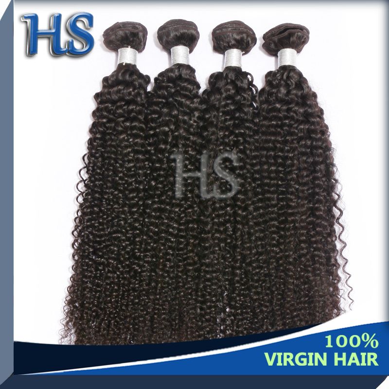 best quality Indian virgin hair kinky curly hair weft
