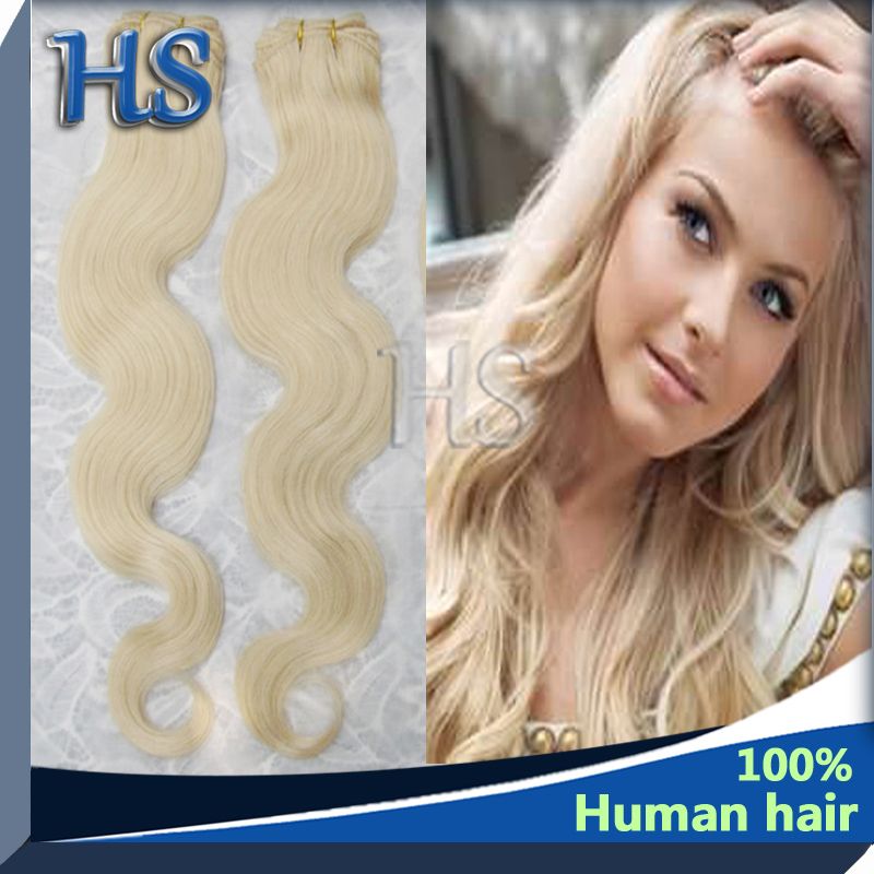 Light color 613# human remy hair weft