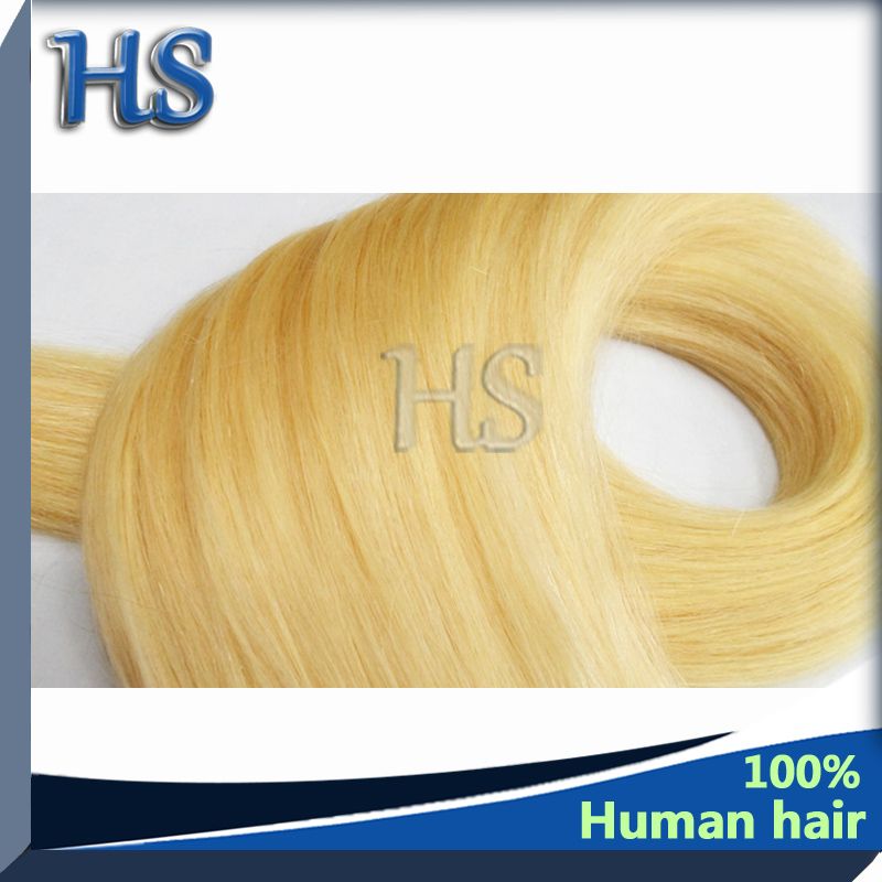 100% Human remy Hair Online Blonde 613# 