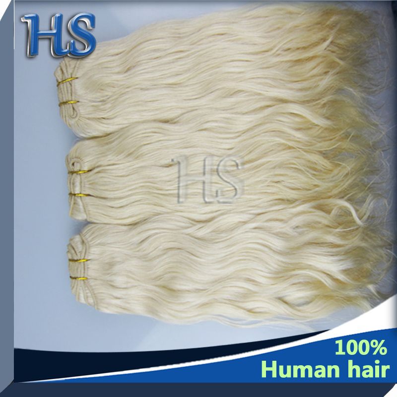 Light Color 100% European Human hair natural blonde