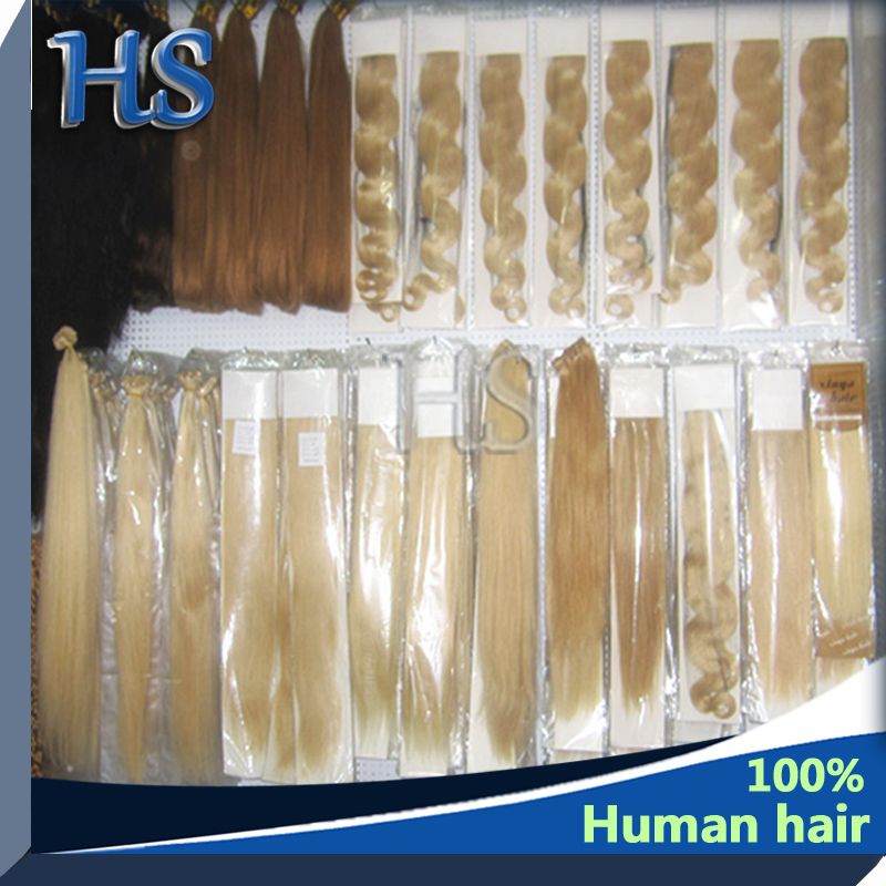 Malaysian Human Remy Hair Extensions Blonde 613#