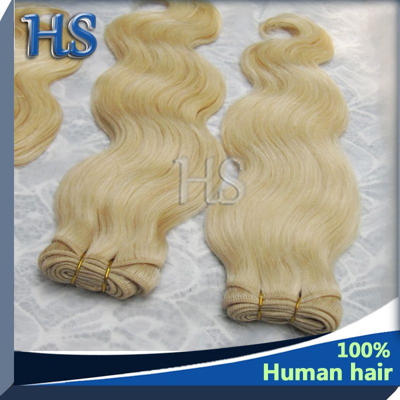 Hot Selling Peruvian 100% Human Remy Hair Blonde 613#