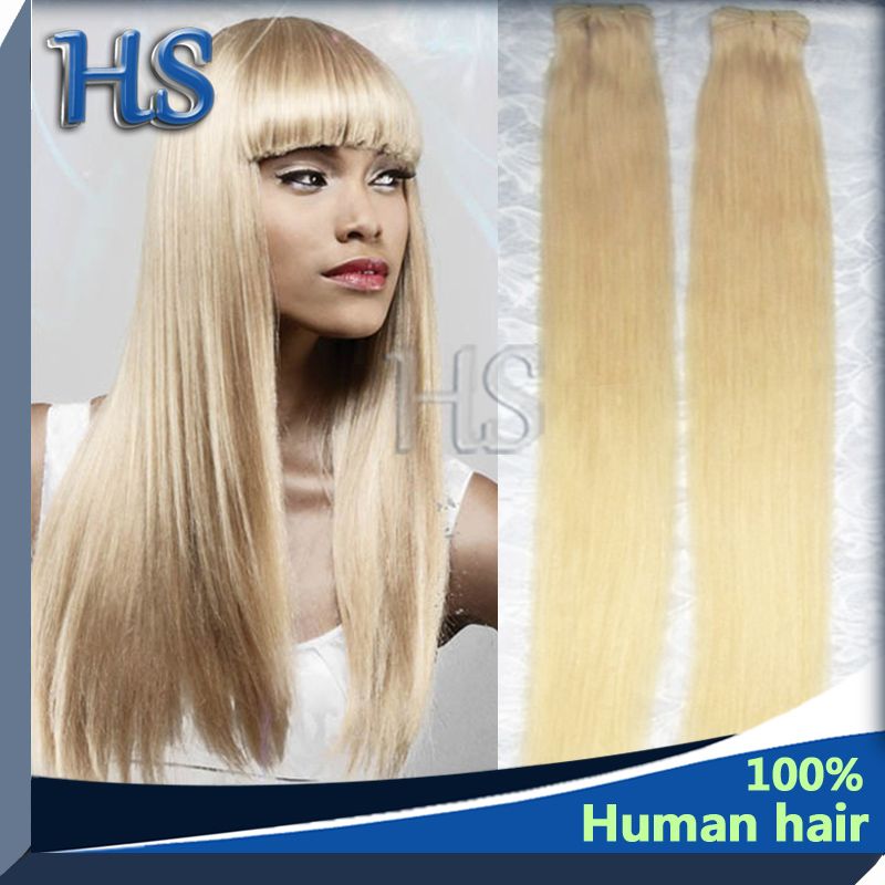 Peruvian Human Remy Hair Straight Blonde 613#