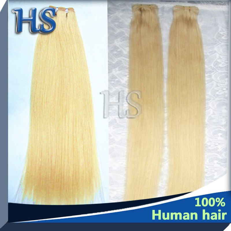 100% Human Remy Hair Silky Straight Blonde Beauty Online 613#