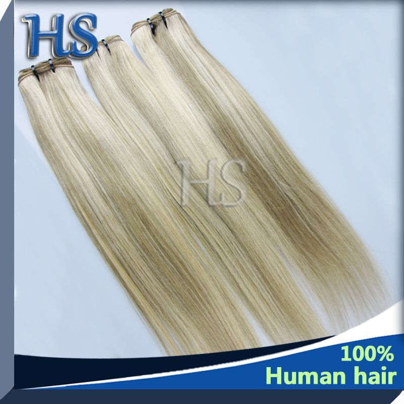 5A grade hair weaving Mix color 8-22 Straight