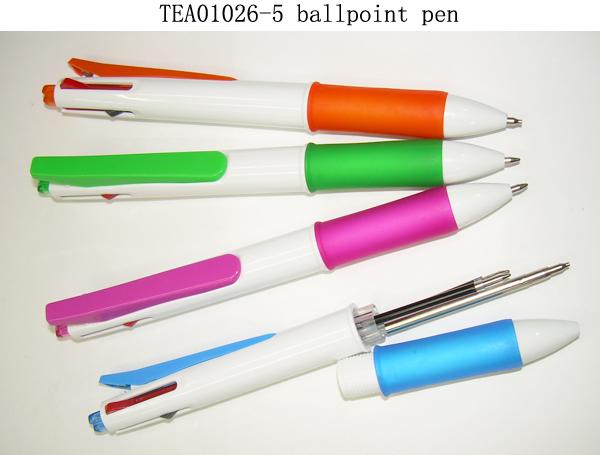 new design  promotional ballpoint pen with many refill and cheap price