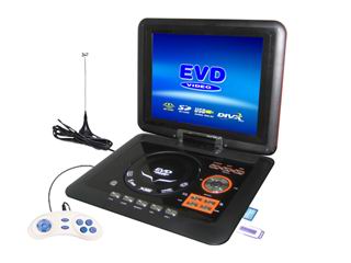 12'' portable dvd player with TV/game