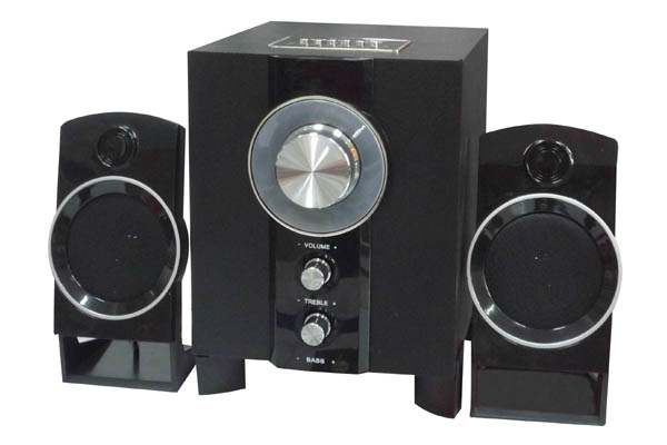 2.1ch multimedia speakers with USB/SD/FM/RC